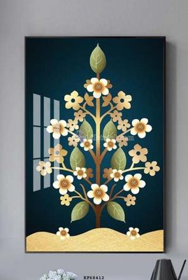 Hình ảnh file gốc File tranh hiện đại pha lê gương KF68412 (chất lượng cao)