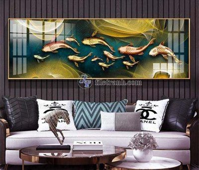 File gốc in mica File tranh hiện đại pha lê gương KF68439 chất lượng