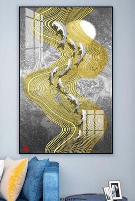 File gốc File tranh hiện đại pha lê gương KF68460 (ảnh chi tiết) để in lụa