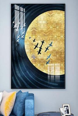 Cung cấp file tranh gốc File tranh hiện đại pha lê gương KF68510 độc quyền