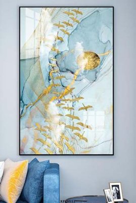 File gốc in ấn File tranh hiện đại pha lê gương KF68511 chuẩn màu CMYK