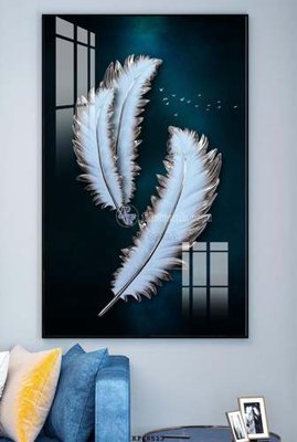 File tranh File tranh hiện đại pha lê gương KF68513 (gốc) chủ đề con người