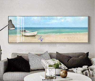 File in mica File tranh hiện đại pha lê gương KF68561 (bản gốc) làm vách ngăn