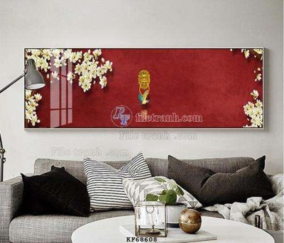 File gốc File tranh hiện đại pha lê gương KF68608 (in 3D) nghệ thuật