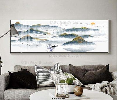 Tải file gốc File tranh hiện đại pha lê gương KF68629 dùng cho in ấn