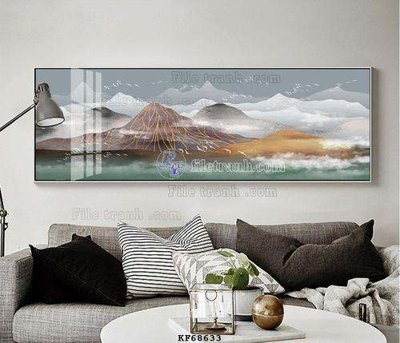 Chi tiết file ảnh File tranh hiện đại pha lê gương KF68633 sắc nét