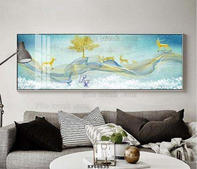 File gốc File tranh hiện đại pha lê gương KF68635 (trang trí) phòng làm việc