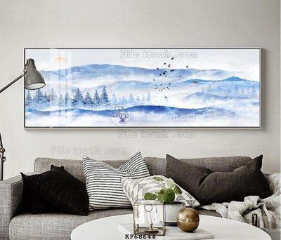 Tải file gốc in lụa File tranh hiện đại pha lê gương KF68644 siêu nét