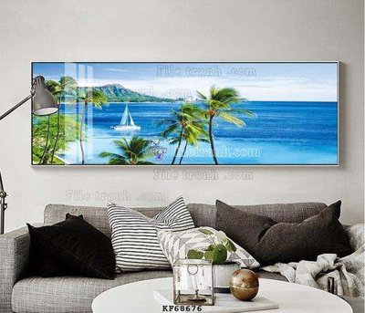 File tranh trang trí File tranh hiện đại pha lê gương KF68676 (file gốc)