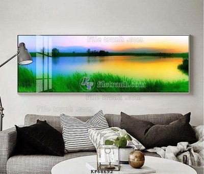 File gốc File tranh hiện đại pha lê gương KF68692 (phiên bản chuẩn) để in ấn