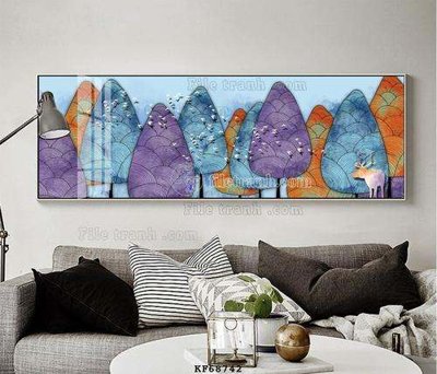 Download file File tranh hiện đại pha lê gương KF68742 (gốc) in mica ốp bếp