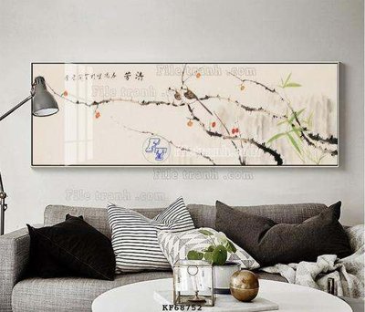 File in trần File tranh hiện đại pha lê gương KF68752 (bản gốc) phong cảnh