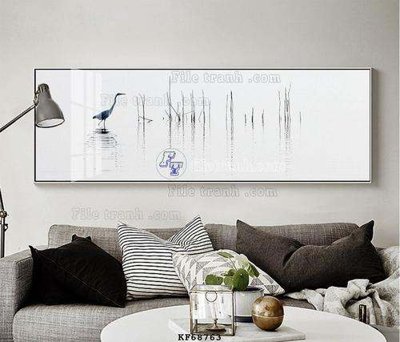 File PSD File tranh hiện đại pha lê gương KF68763 (bản gốc) đã tách nền