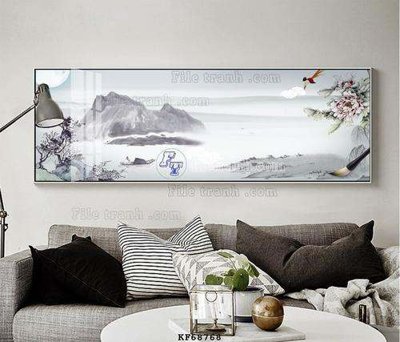 File tranh File tranh hiện đại pha lê gương KF68768 (gốc) chủ đề trừu tượng