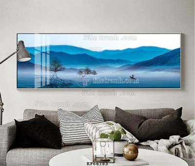 File in ấn cao cấp File tranh hiện đại pha lê gương KF68783 (file gốc)