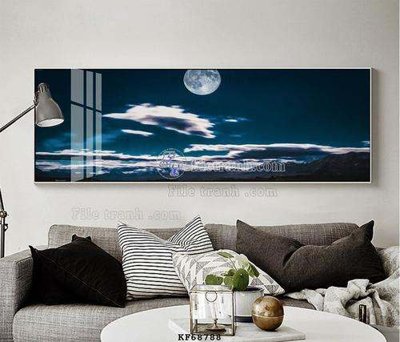 File gốc File tranh hiện đại pha lê gương KF68788 (trang trí) phòng ngủ