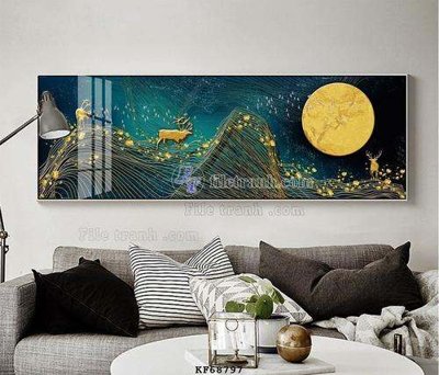 Tải file File tranh hiện đại pha lê gương KF68797 (gốc) chủ đề tôn giáo