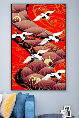 File tranh in tráng gương File tranh hiện đại pha lê gương KF68833 (siêu nét)