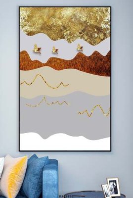 File gốc File tranh hiện đại pha lê gương KF68891 (in lụa) tranh mã đáo