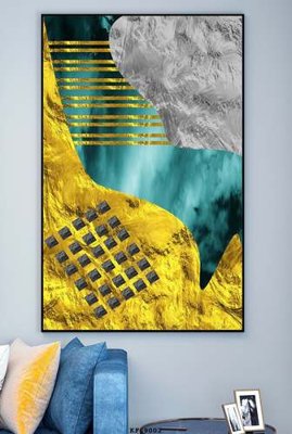 File tranh File tranh hiện đại pha lê gương KF69002 (gốc) chủ đề thiên nhiên