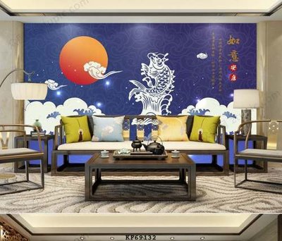 File in mica File tranh hiện đại pha lê gương KF69132 (bản gốc) làm vách ngăn