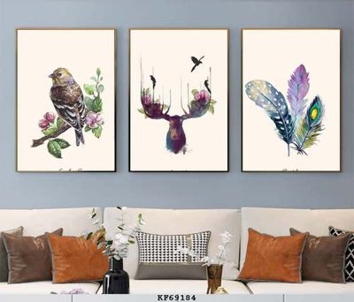 File in ấn File tranh hiện đại pha lê gương KF69184 (bản gốc) chất lượng cao