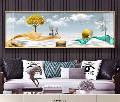 File in ấn cao cấp File tranh hiện đại pha lê gương KF69336 (file gốc)