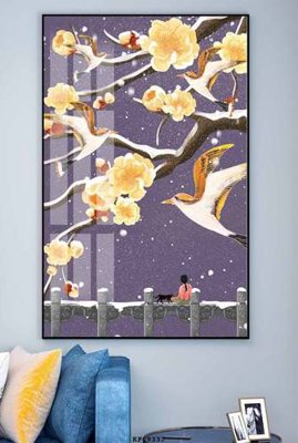 File in mica File tranh hiện đại pha lê gương KF69337 (ảnh gốc) đẹp