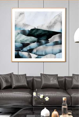 File gốc File tranh hiện đại pha lê gương KF69344 (in lụa) họa tiết 3D