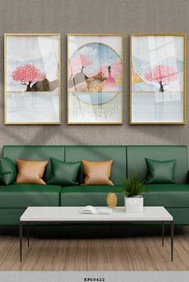 File gốc File tranh hiện đại pha lê gương KF69422 (chuẩn màu) cho in offset