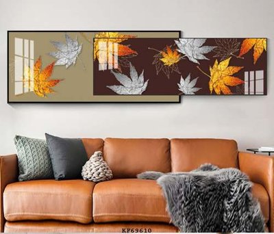 File gốc File tranh hiện đại pha lê gương KF69610 (in lụa) hoa văn cổ điển