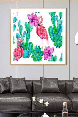 File tranh quảng cáo File tranh hiện đại pha lê gương KF69851 (download file gốc)