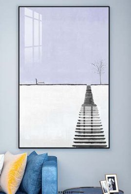 File gốc File tranh hiện đại pha lê gương KF69888 (in lụa) tranh thuận buồm