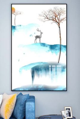 File gốc File tranh hiện đại pha lê gương KF69892 (in lụa) cao cấp