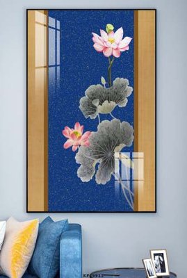 File ảnh File tranh hiện đại pha lê gương KF69911 (gốc) cho trang trí nhà hàng