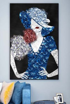 File in ấn File tranh hiện đại pha lê gương KF69916 (bản gốc) chất lượng cao