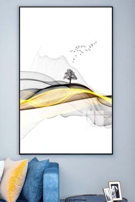 File in trần File tranh hiện đại pha lê gương KF69932 (bản gốc) hoa văn