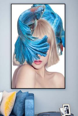 File tranh File tranh hiện đại pha lê gương KF70044 (bản gốc) in lụa dán tường