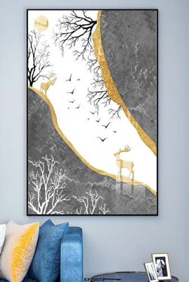 File tranh File tranh hiện đại pha lê gương KF70079 (ảnh gốc) in trần nhà