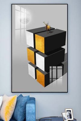 File in ấn File tranh hiện đại pha lê gương KF70106 (bản gốc) sắc nét