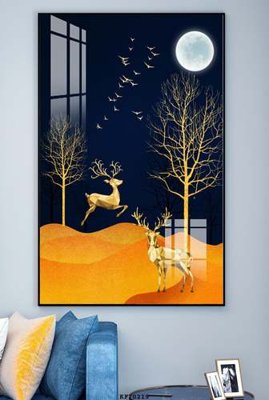 File tranh gốc File tranh hiện đại pha lê gương KF70219 (bản quyền) Filetranh.com