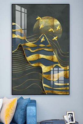 File tranh in mica File tranh hiện đại pha lê gương KF70222 (độ phân giải cao)