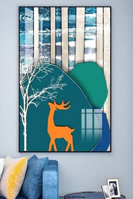 File ảnh File tranh hiện đại pha lê gương KF70253 (gốc) cho trang trí nội thất