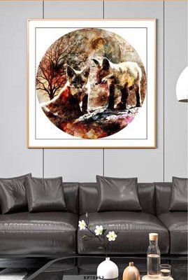 Ảnh gốc File tranh hiện đại pha lê gương KF70452 (độ nét cao) in tráng gương