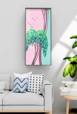 File tranh File tranh hiện đại pha lê gương KF70481 (gốc) in backlit film