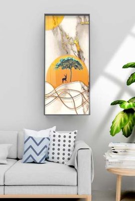 File tranh File tranh hiện đại pha lê gương KF70482 (gốc) chủ đề thiên nhiên