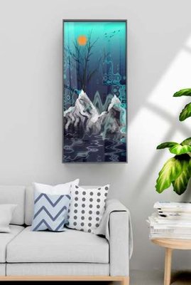 Tải xuống file tranh gốc File tranh hiện đại pha lê gương KF70540 (PSD/TIFF)