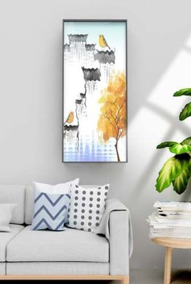 File in ấn File tranh hiện đại pha lê gương KF70622 chuyên nghiệp