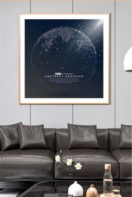 File gốc File tranh hiện đại pha lê gương KF70684 (vector) cho in ấn