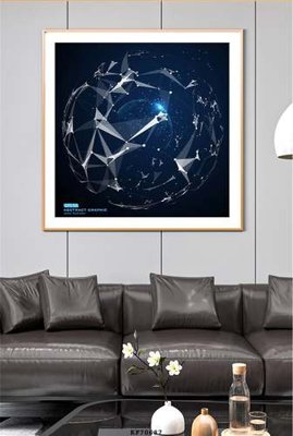 File tranh trang trí File tranh hiện đại pha lê gương KF70687 (file gốc)